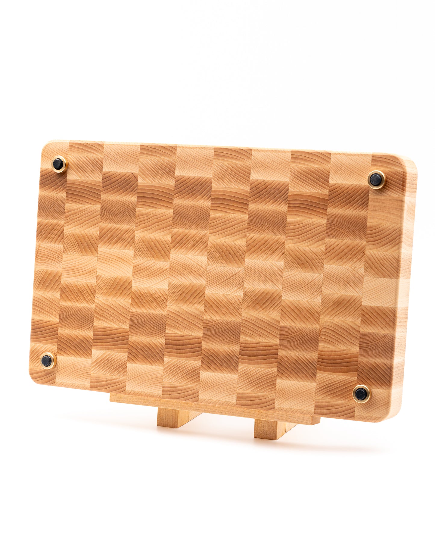 End Grain Cutting Board with Japanese Seigaiha Wave pattern inlay