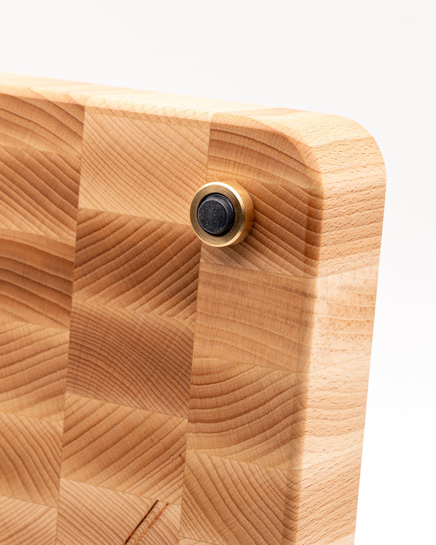 End Grain Cutting Board with Japanese Seigaiha Wave pattern inlay